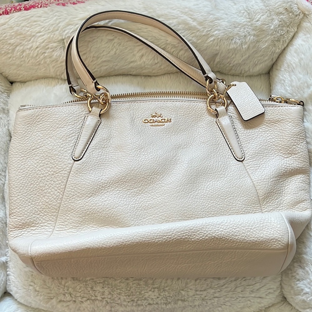 Coach off white/cream bag